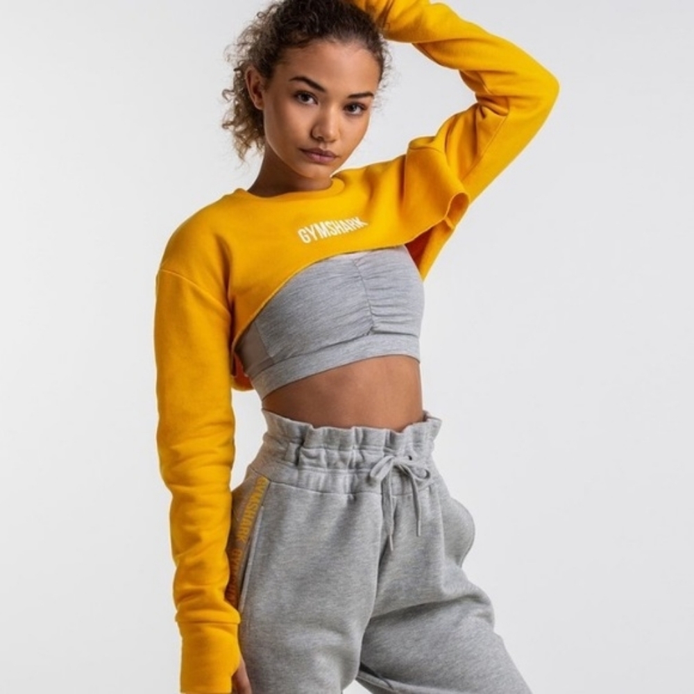 Gymshark Supercropped Sweatshirt - Citrus